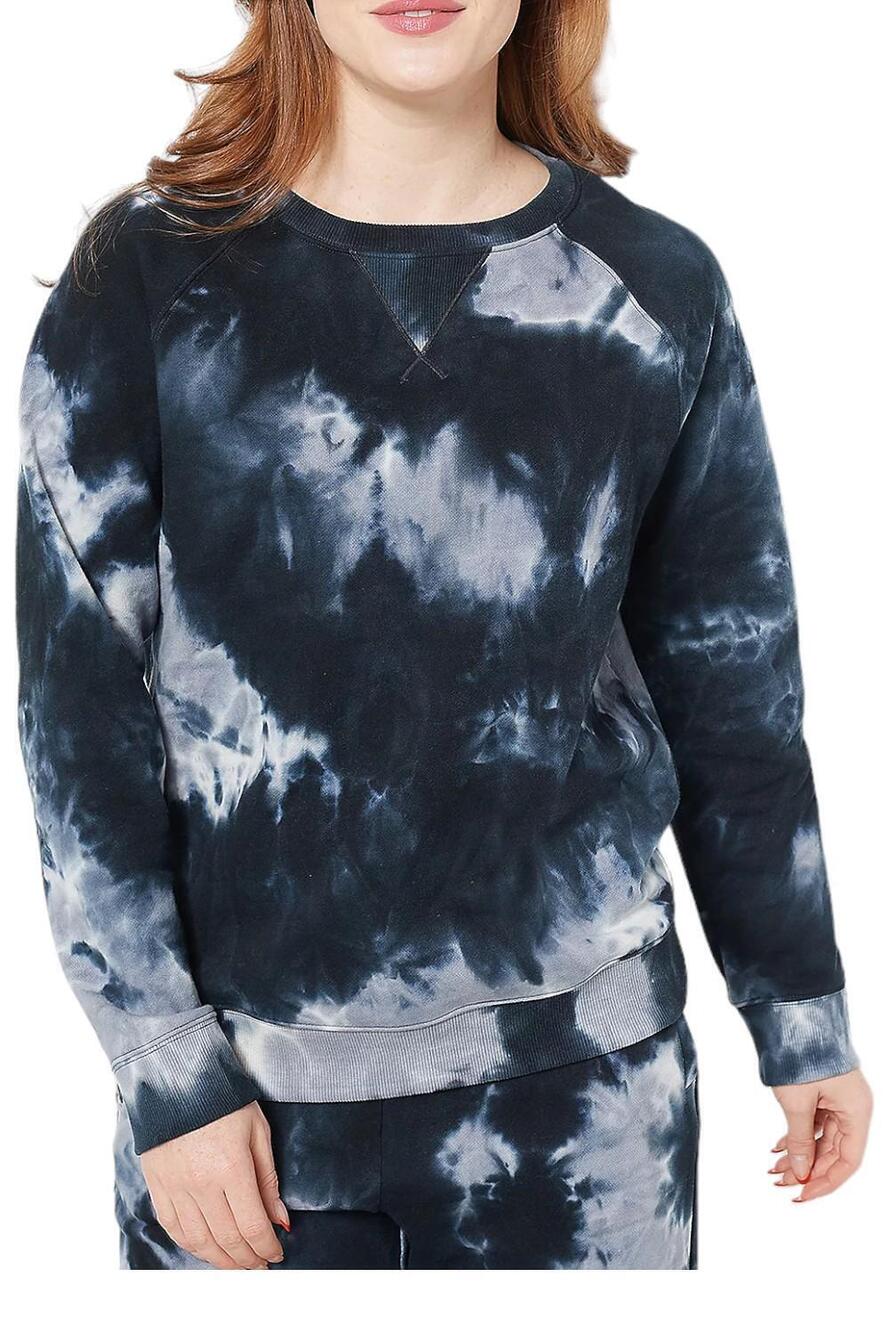 RM Rebecca Minkoff Terry Crew Pullover Black Tie - Regular